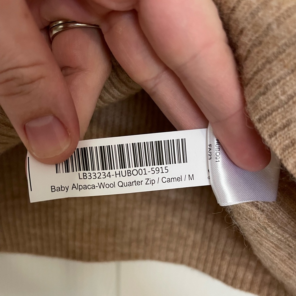 Quince Tan Ribbed Sweater - Picture 5 of 5
